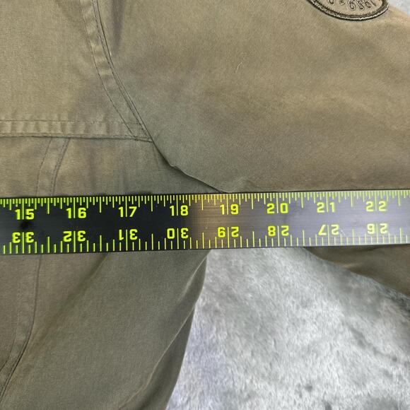 DKNY Womens Full Zip Lined Faux Fer Trim Hooded Military Coat Green Size XS - Picture 4 of 8